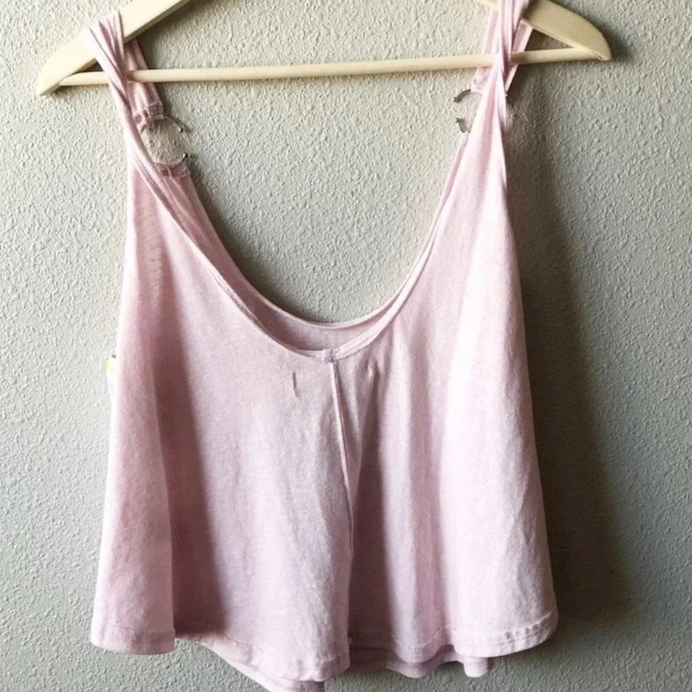 Free People Carly Ring Tank Top Swing Tee Blouse S